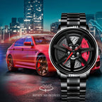 Men's Creative 3D Car Wheel Rotating Wrist Watch