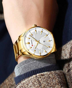 CURREN Original Brand Stainless Steel Band Wrist Watch For Men With Brand (Box & Bag)-8366