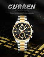 CURREN Stainless Steel Watch For Men With Box