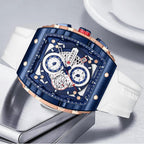 CURREN White a stylish and modern wristwatch design to elevate your everyday look with sporty chronograph function, while the comfortable strap makes it perfect for daily wear or active lifestyles.